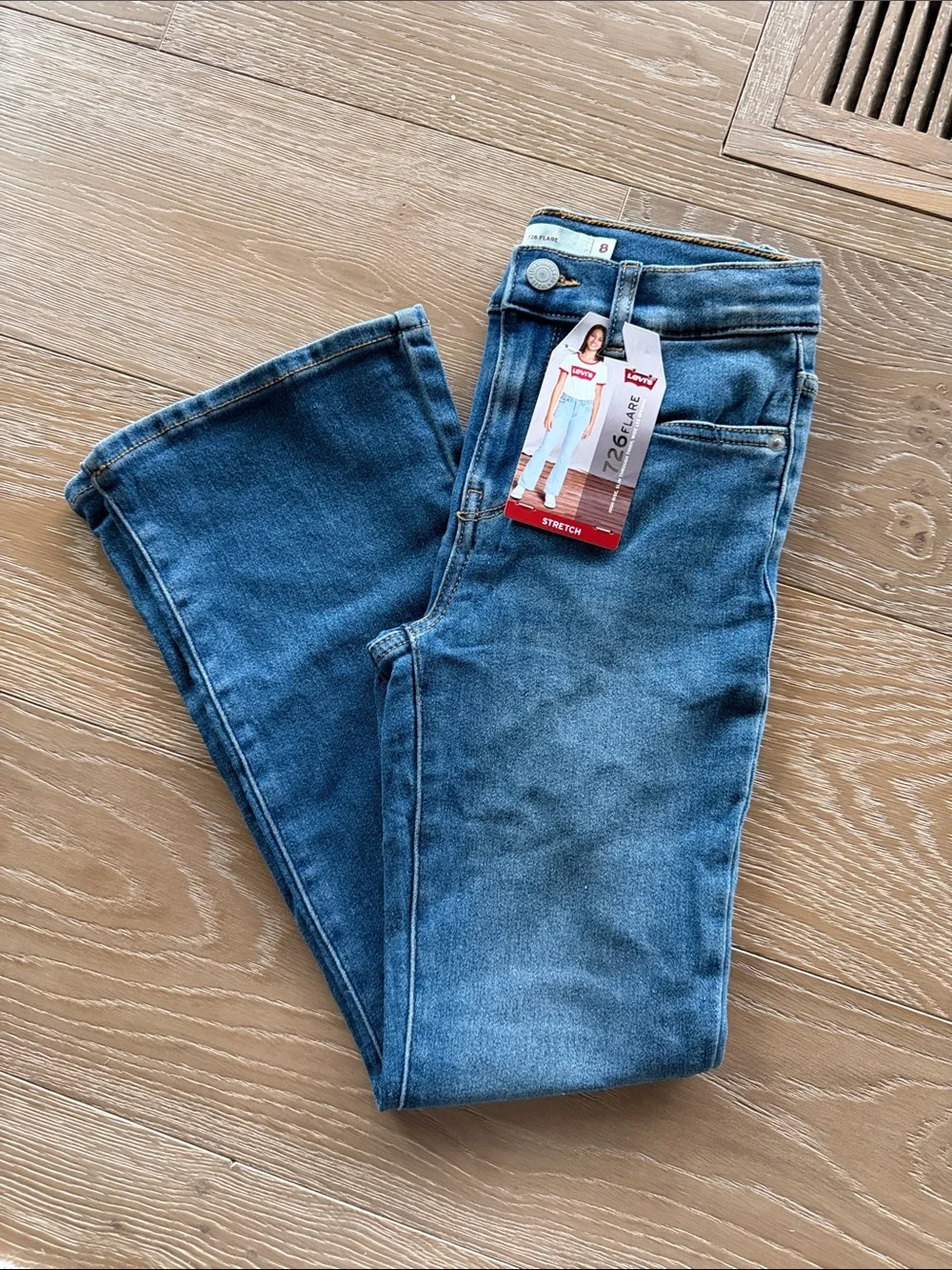 Levi's Kids Blue Flared Stretch Jeans